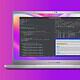 razer tensorbook laptop on purple background