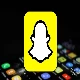 yellow snapchat logo with phone in the background