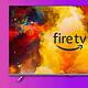 This image is showing a product advertisement for a 4K Ultra HD HDR 10 Fire TV device. Full Text: HDR 10 firetv 4K UHD K