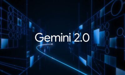 Gemini 2.0 digital futuristic design background