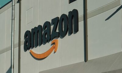 Amazon logo on building exterior